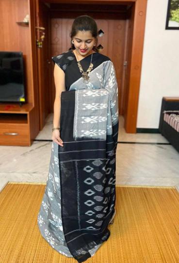 Sckr Ikkat B Designer saree wholesaler in Hyderabad